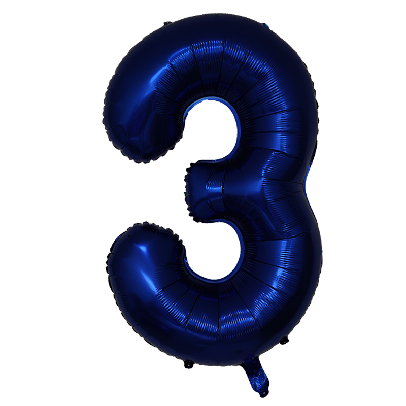 Party Games Event - 40 pollici blu navy numero foil